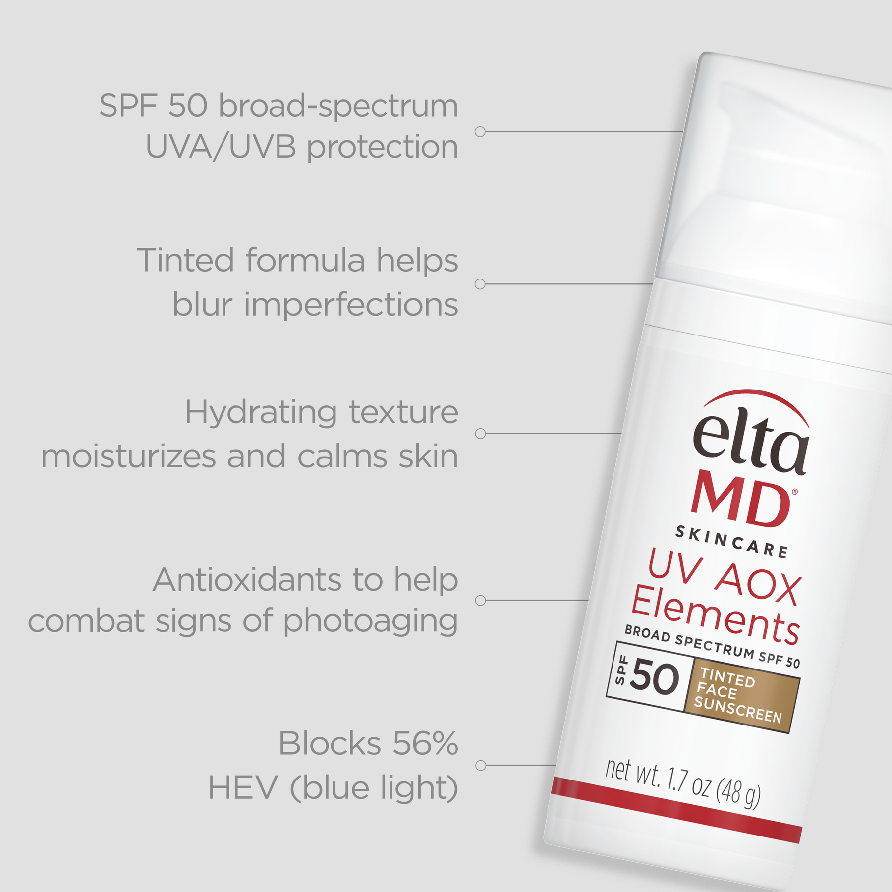 Elta MD UV AOX Elements Tinted SPF 50