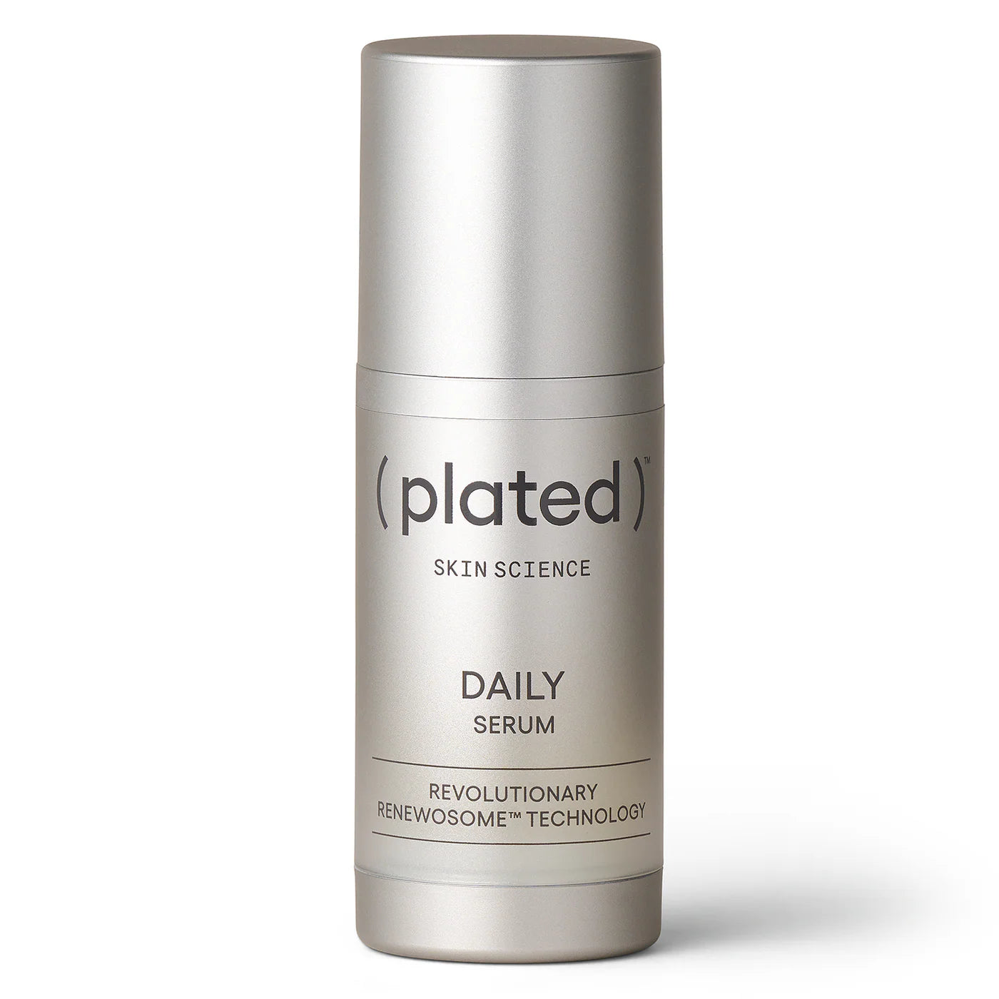 Plated Daily Serum 30mL bottle front view
